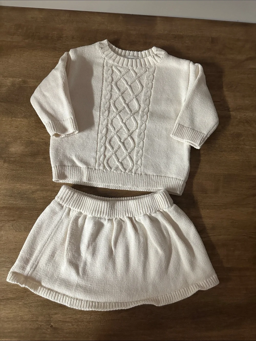 Carter's Cream Cable Knit Top